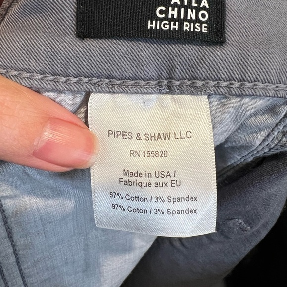 Veronica Beard Grey Ayla Chino High Rise Jeans Size 4 - Picture 9 of 10